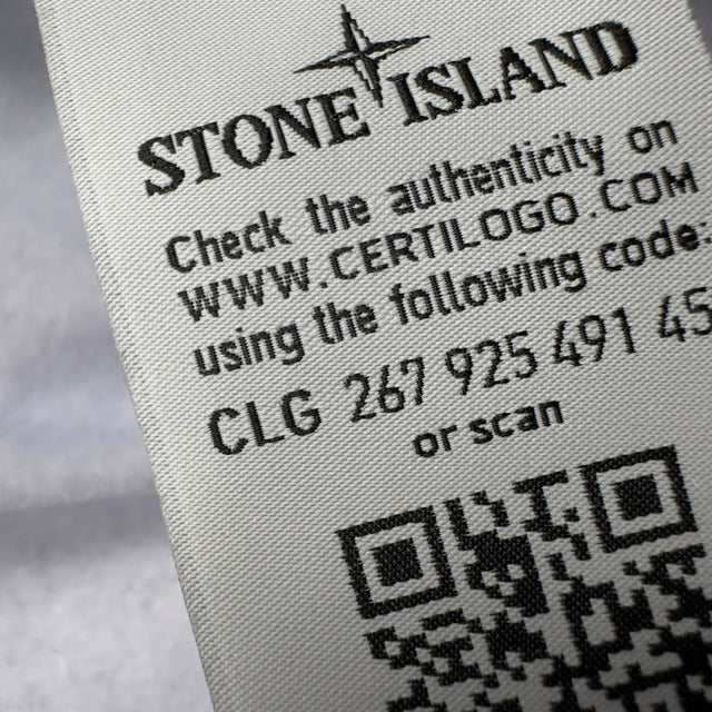 A/W 18 Stone Island Lamy Flock Jacket - White
