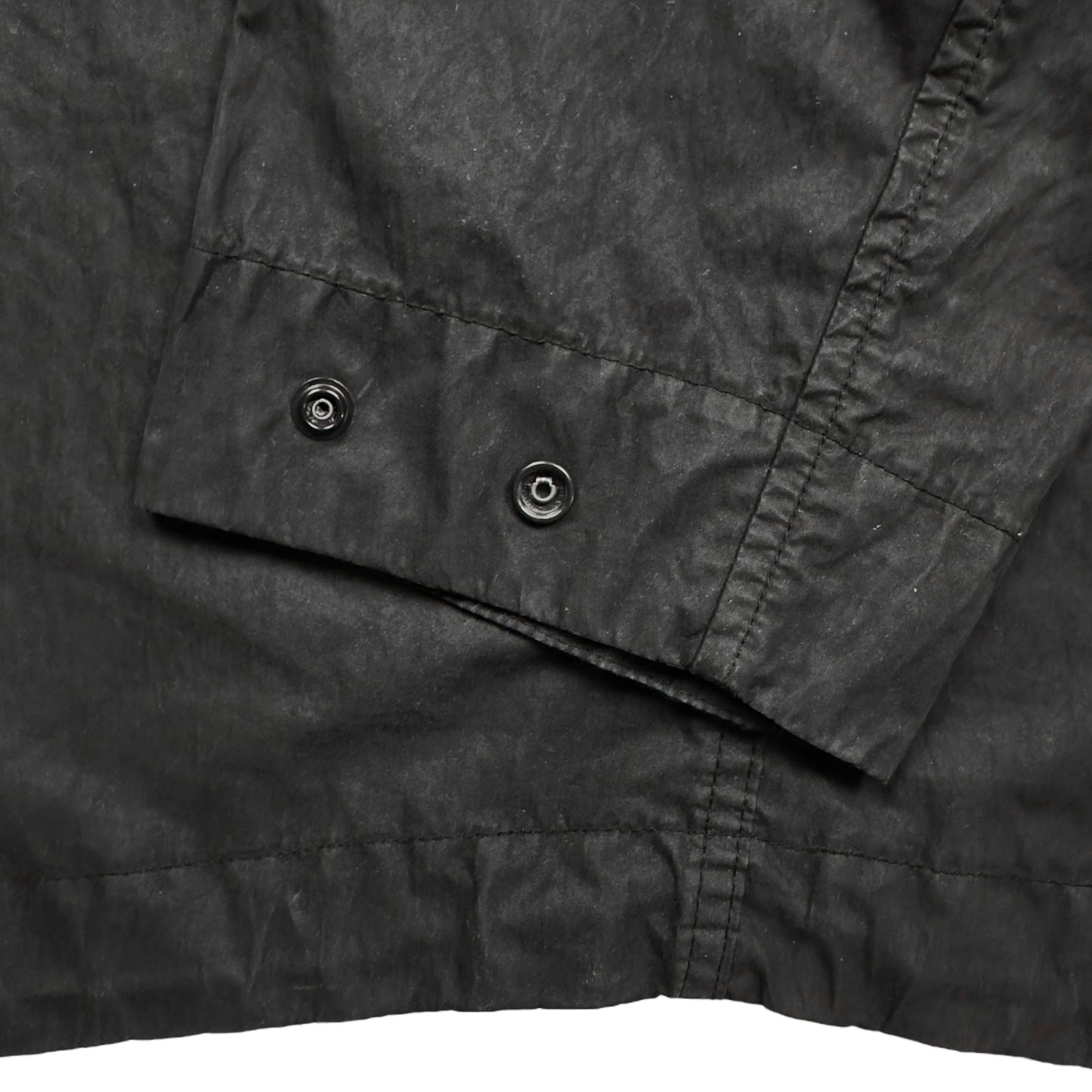 S/S 19 Stone Island 50 Fili Resinata Ghost Parka - Black