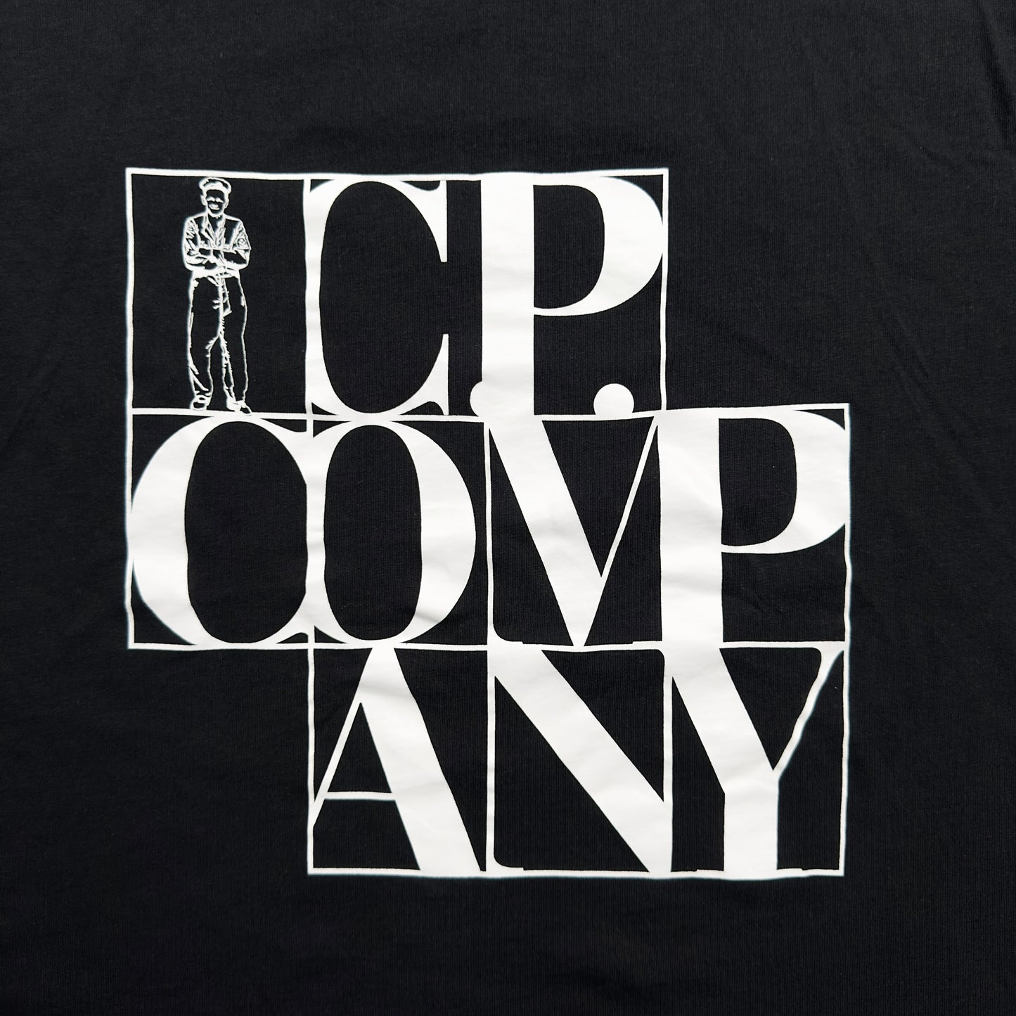 C.P. Company Large Spell Out T-Shirt  - Black