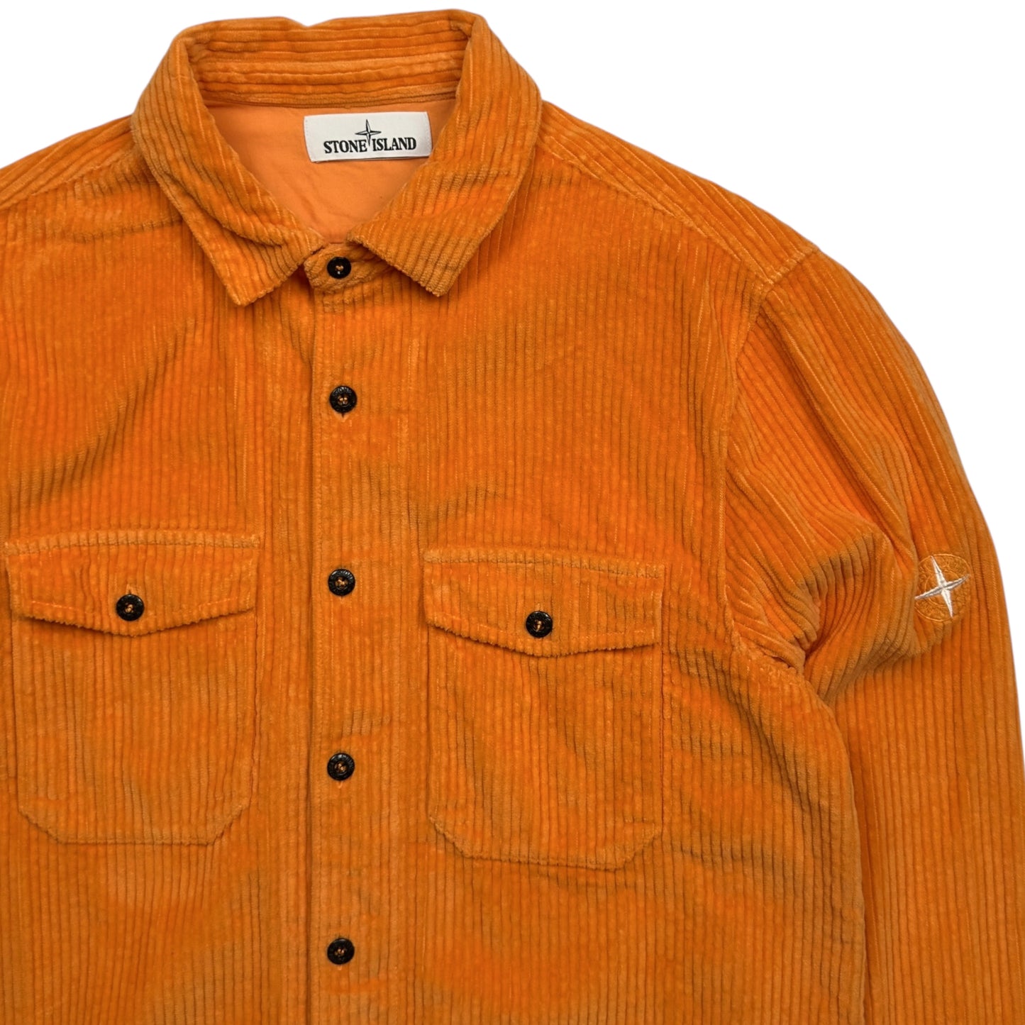 A/W 20 Stone Island Corduroy 2 Pocket Overshirt - Orange
