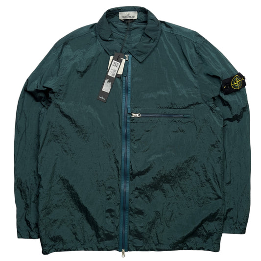 S/S 23 Stone Island Nylon Metal Overshirt - Dark Green