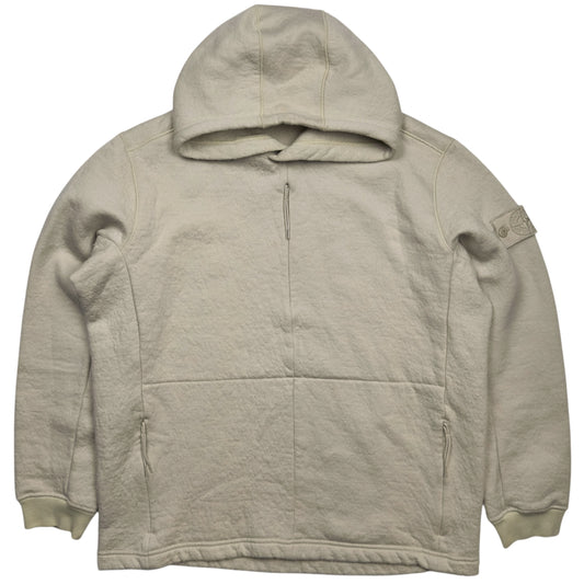 A/W 18 Stone Island Ghost Wool Hoodie - Cream