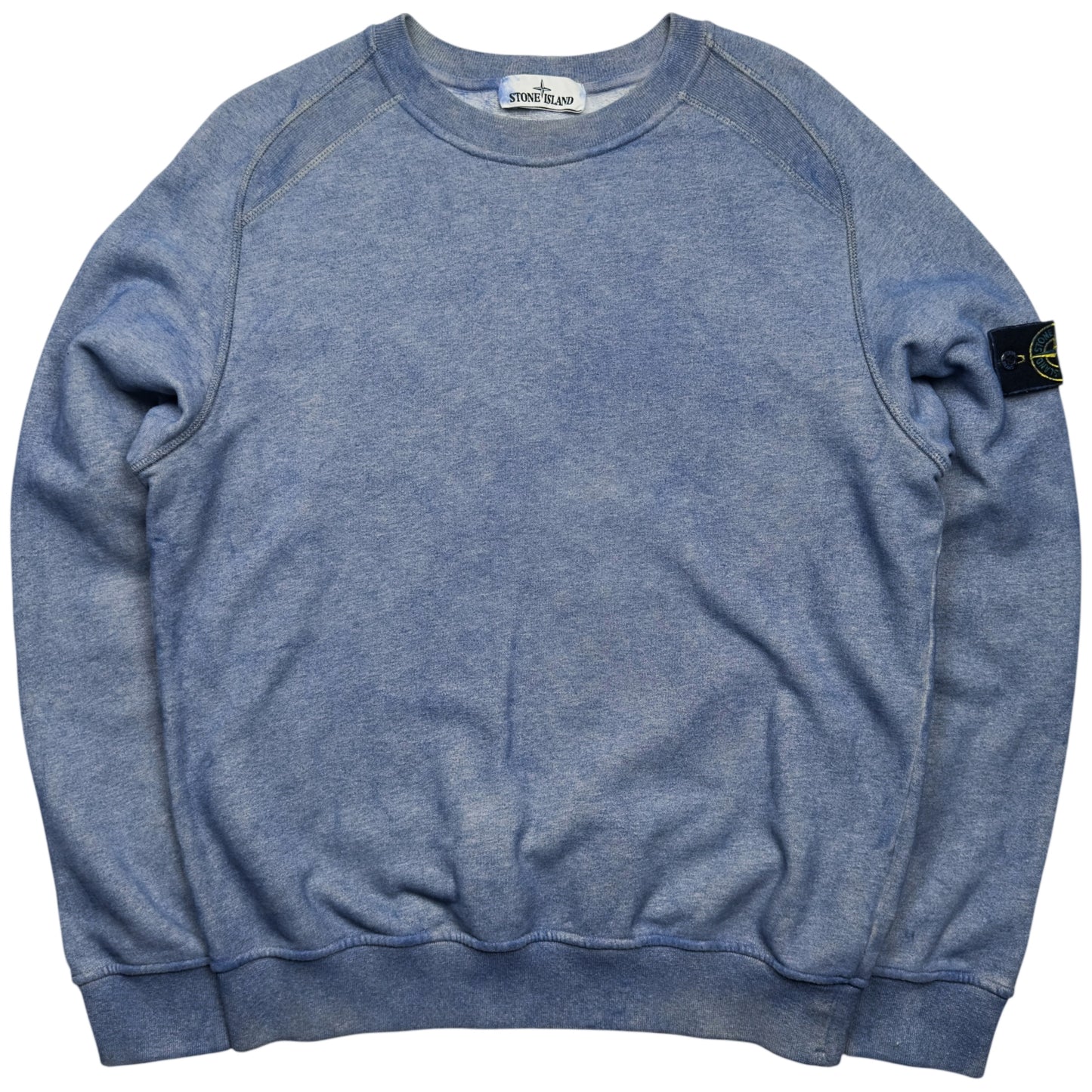 A/W 20 Stone Island Dust Colour Treatment Sweater - Grey/Blue