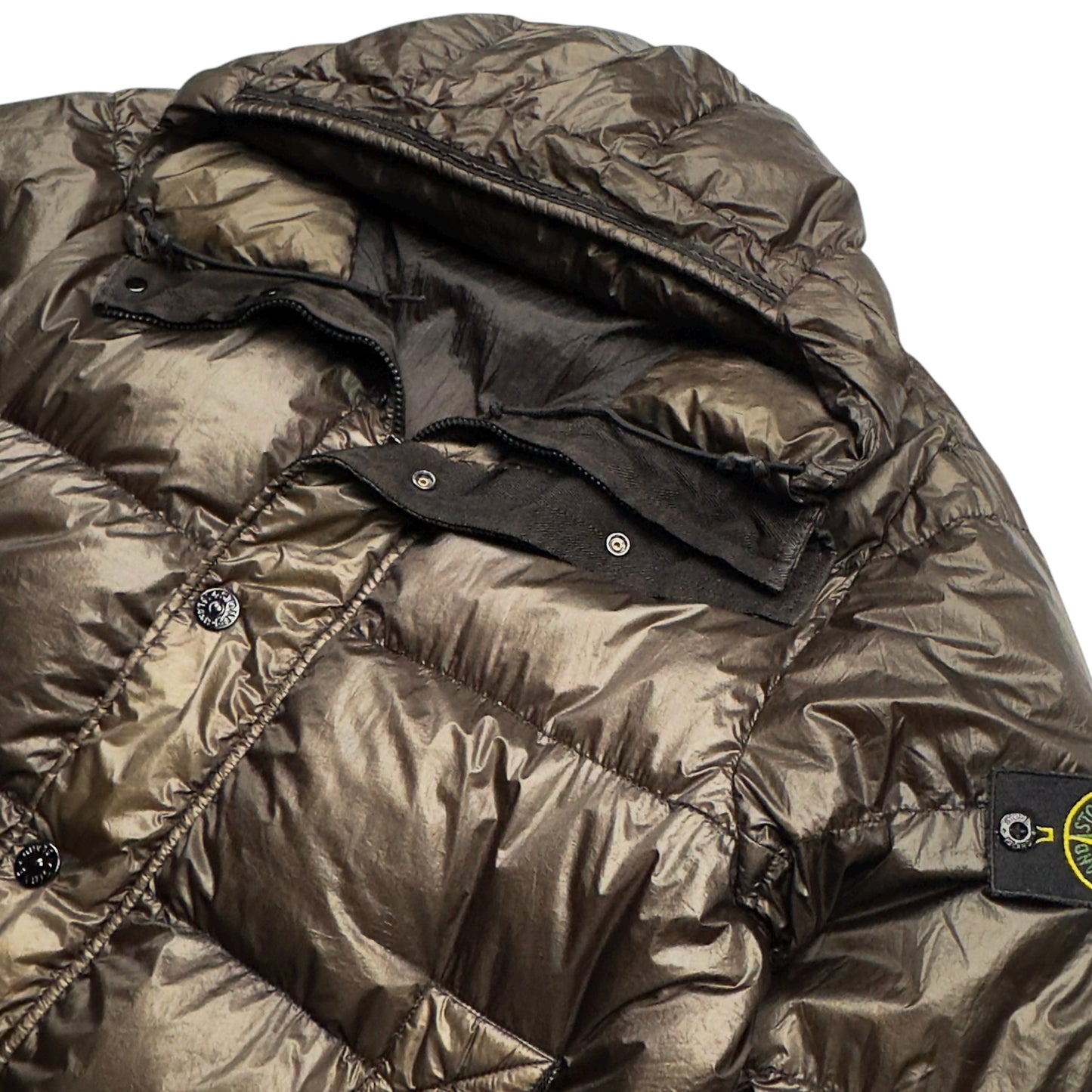 A/W 12 Stone Island Down_26 GR X SQM_N Down Puffer Jacket - Brown