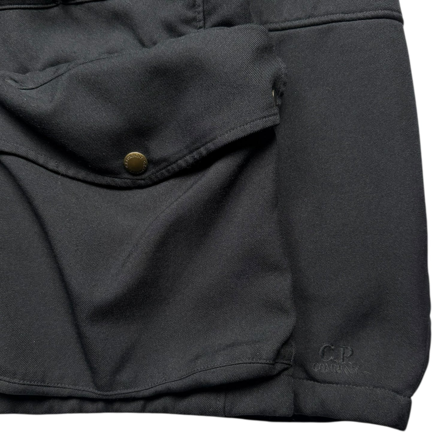 C.P. Company Fleece Lined Goggle Jacket - Black