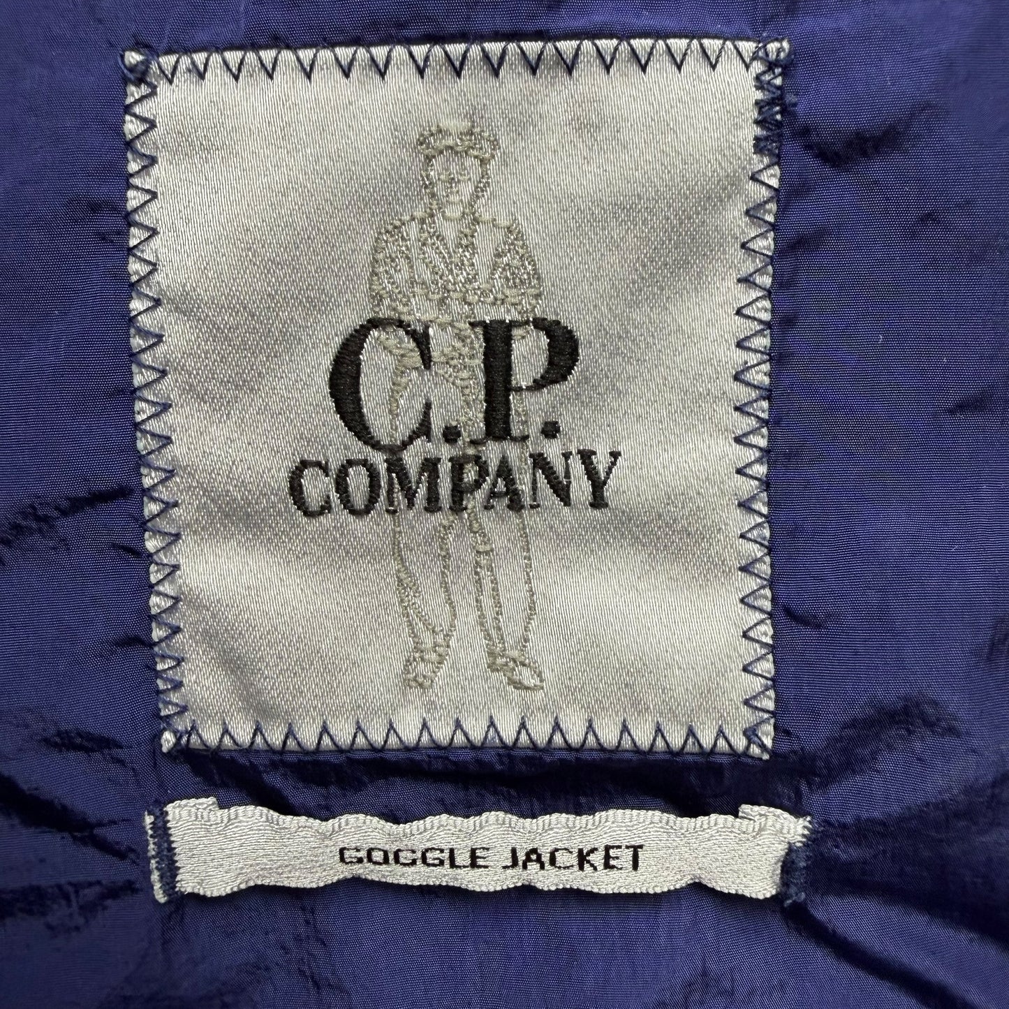 C.P. Company Chrome Nylon Goggle Jacket - Navy