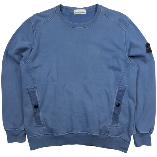 A/W 13 Stone Island Pocket Crewneck Sweater - Blue