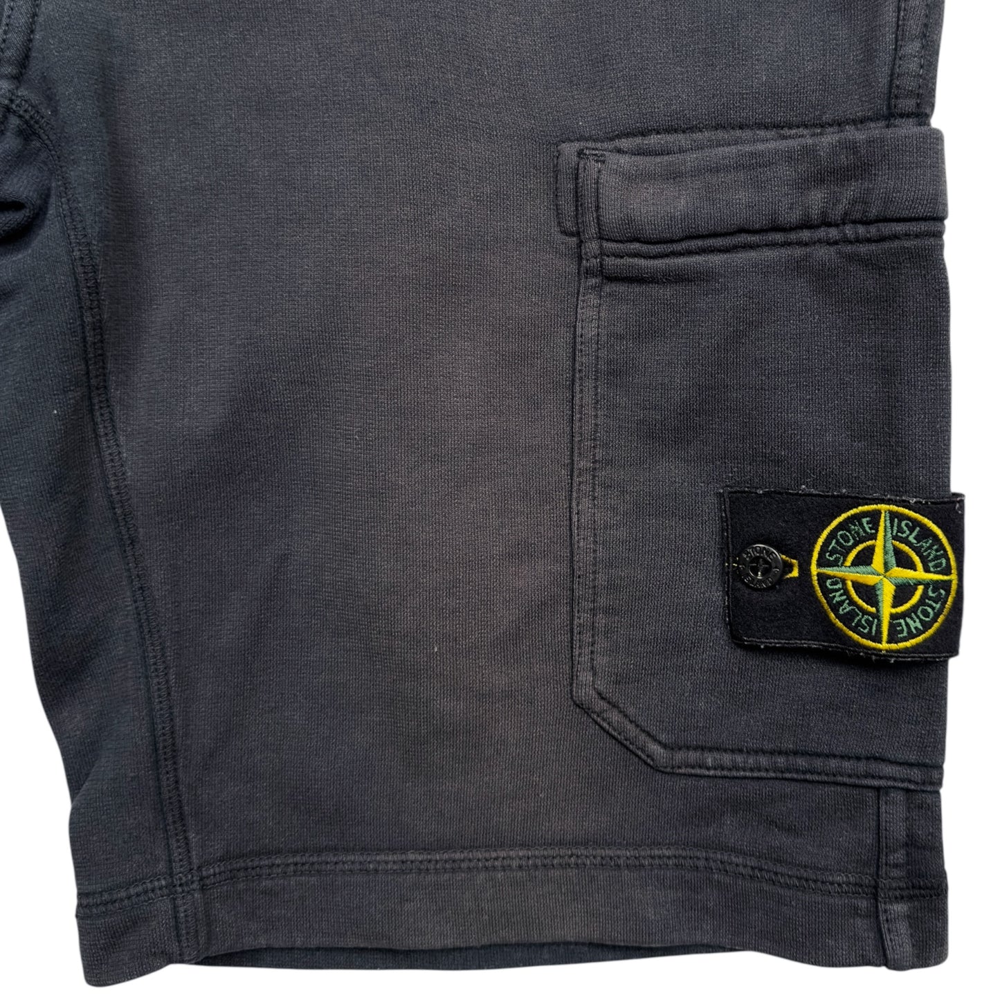 S/S 16 Stone Island Cotton Jersey Cargo Shorts - Navy