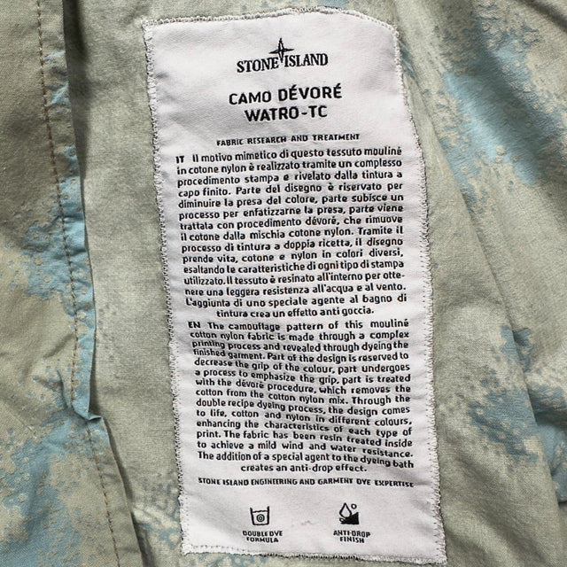 S/S 20 Stone Island Camo Devore Watro TC Flight Jacket