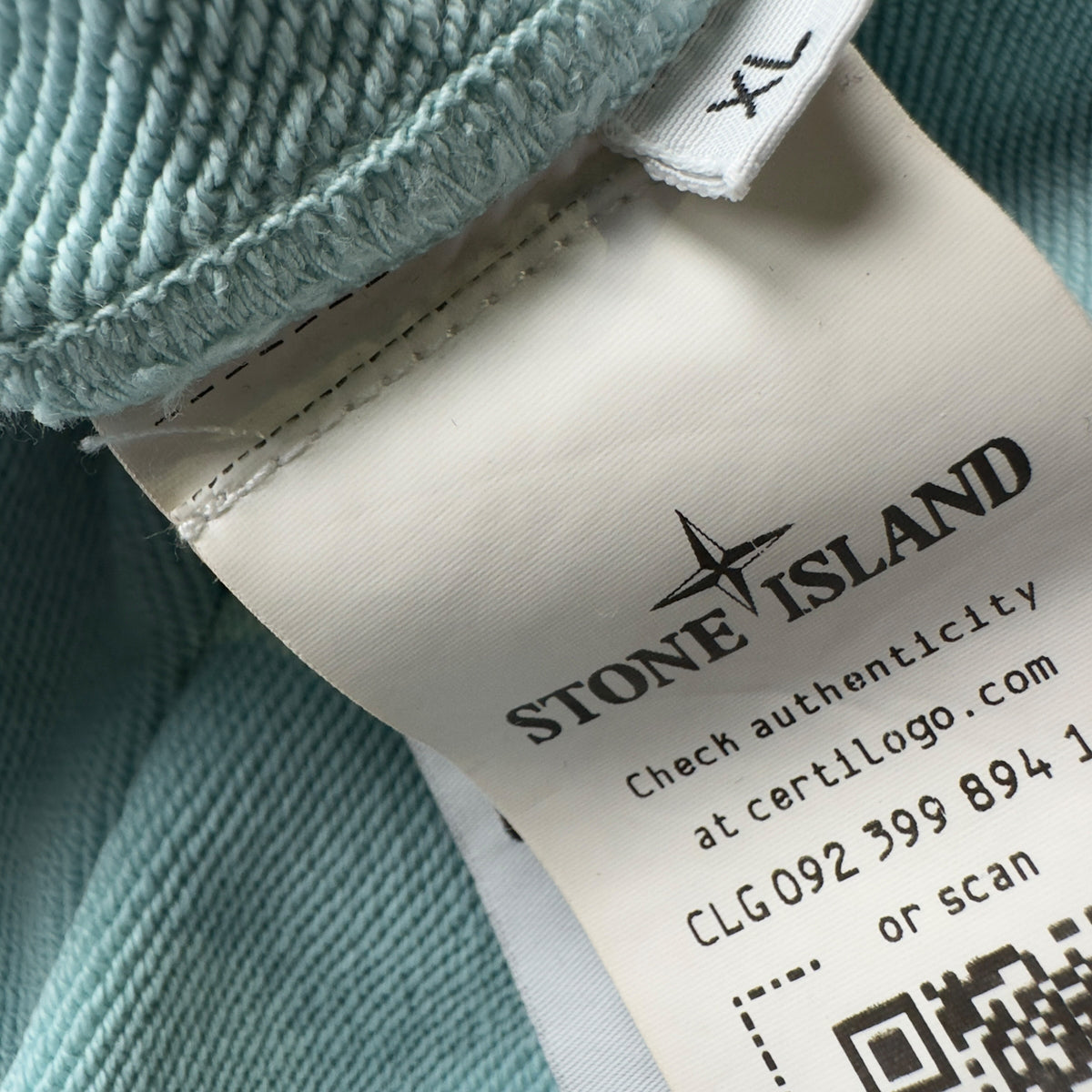 S/S 22 Stone Island Hoodie - Aqua Blue