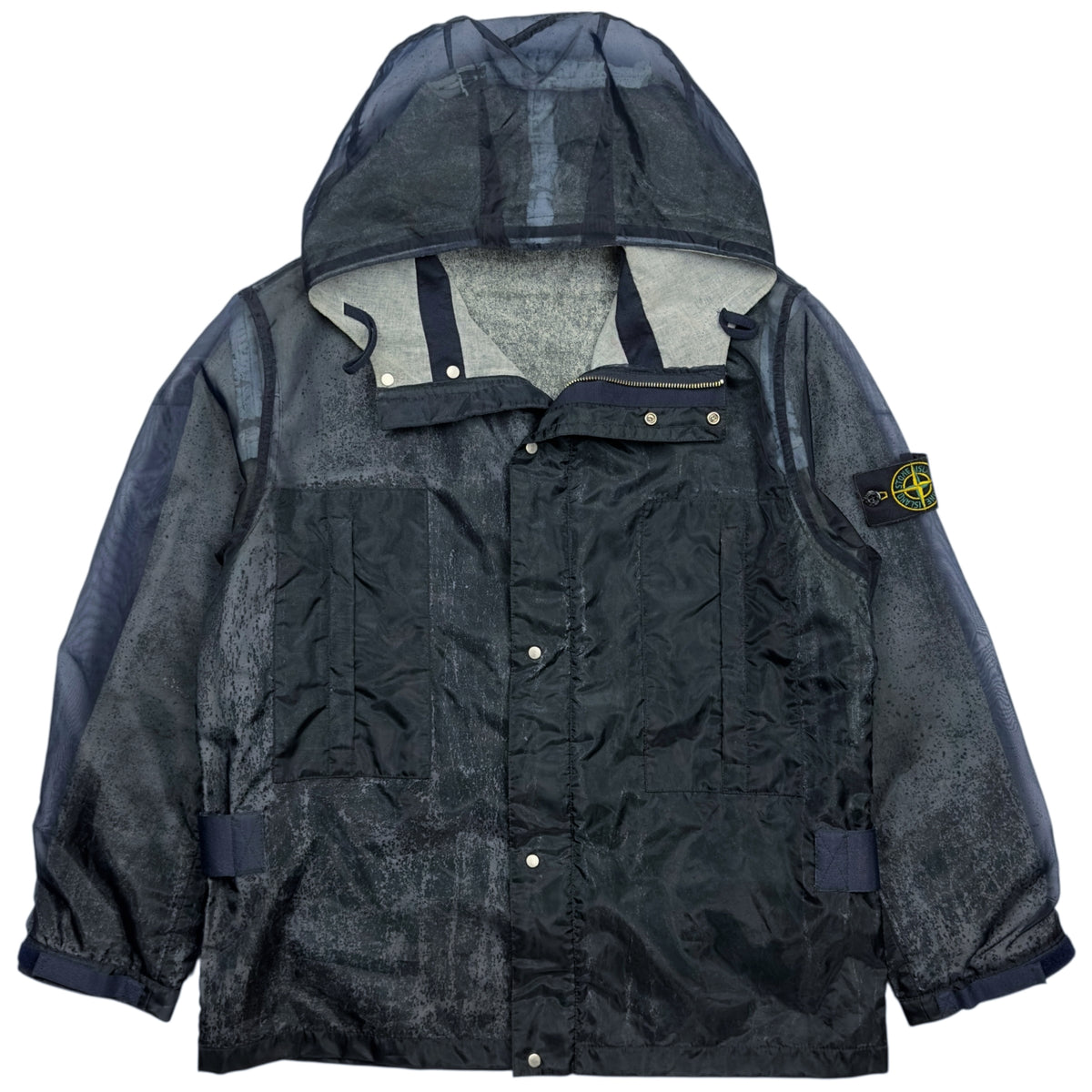 S/S 01 Stone Island Monofilament Jacket - Navy – Dans Designer Ltd