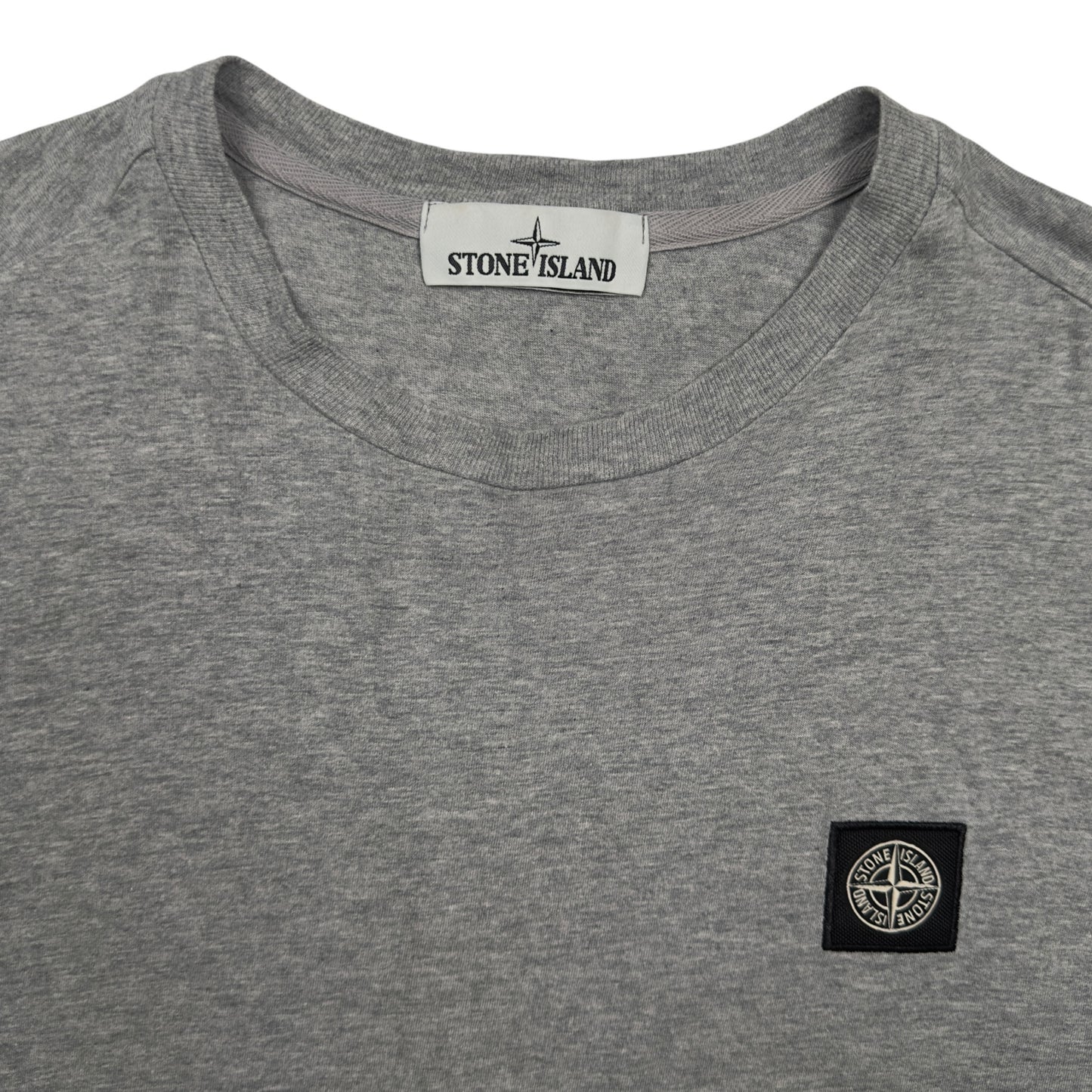 S/S 19 Stone Island Patch T-Shirt - Grey