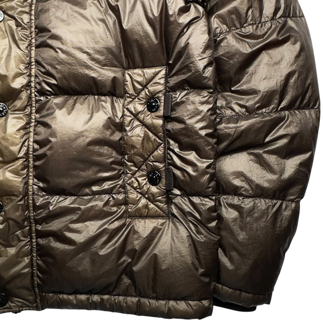 A/W 12 Stone Island Down_26 GR X SQM_N Down Puffer Jacket - Brown