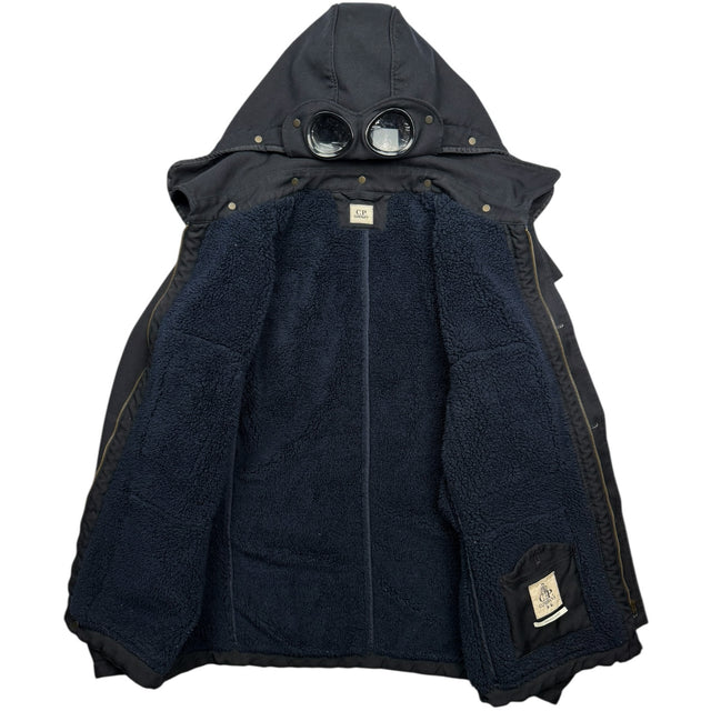 C.P. Company Fleece Lined Goggle Jacket - Black