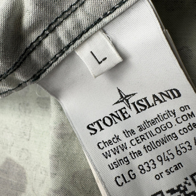 S/S 18 Stone Island Alligator Camo Light Cotton / Nylon Rep Parka