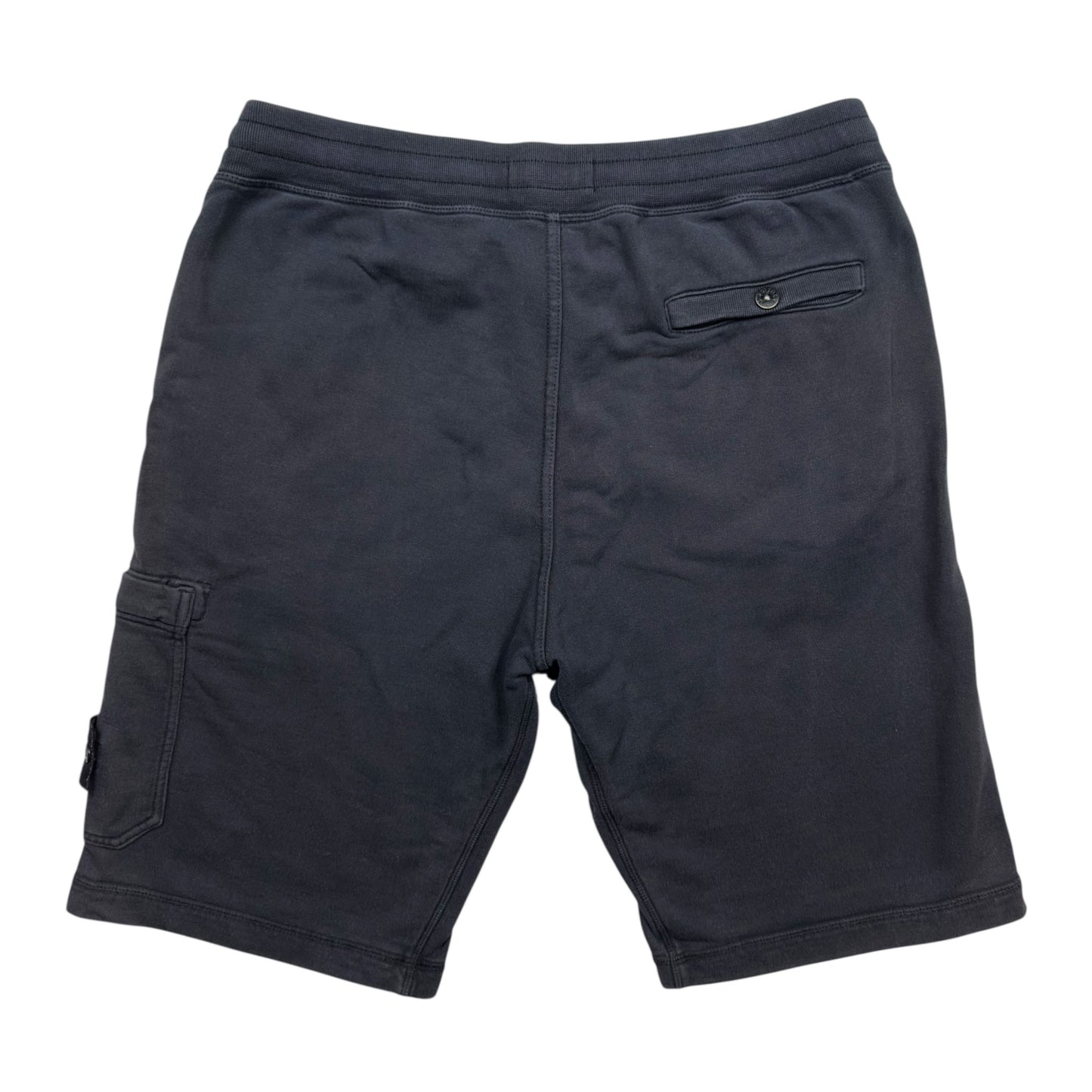 S/S 16 Stone Island Cotton Jersey Cargo Shorts - Navy