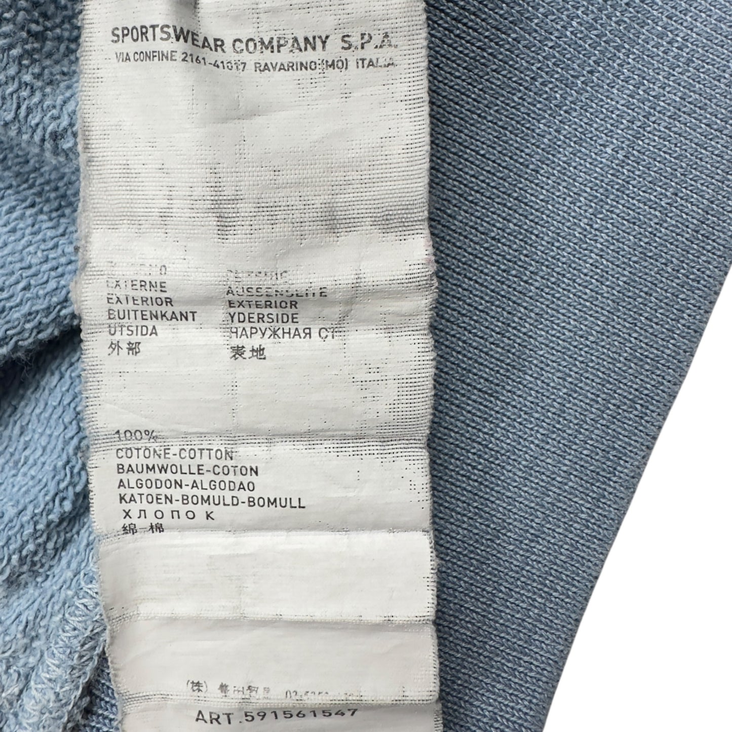 A/W 13 Stone Island Pocket Crewneck Sweater - Baby Blue