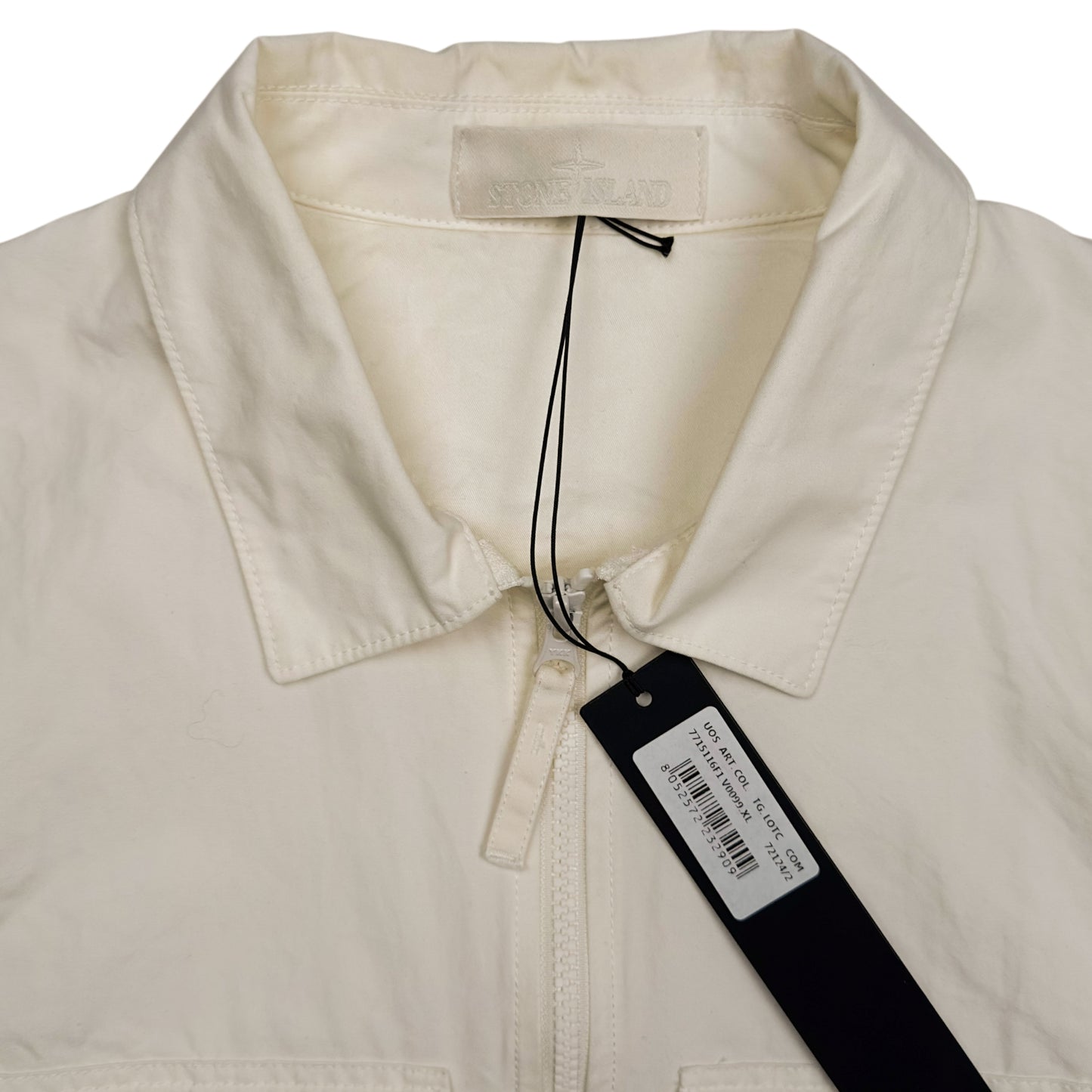 A/W 22 Stone Island O-Ventile Ghost Overshirt - White