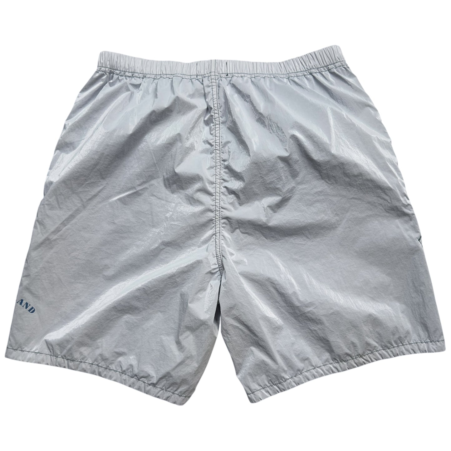 S/S 23 Stone Island Marina Rip Stop Prismatico Shorts - Light Grey Blue