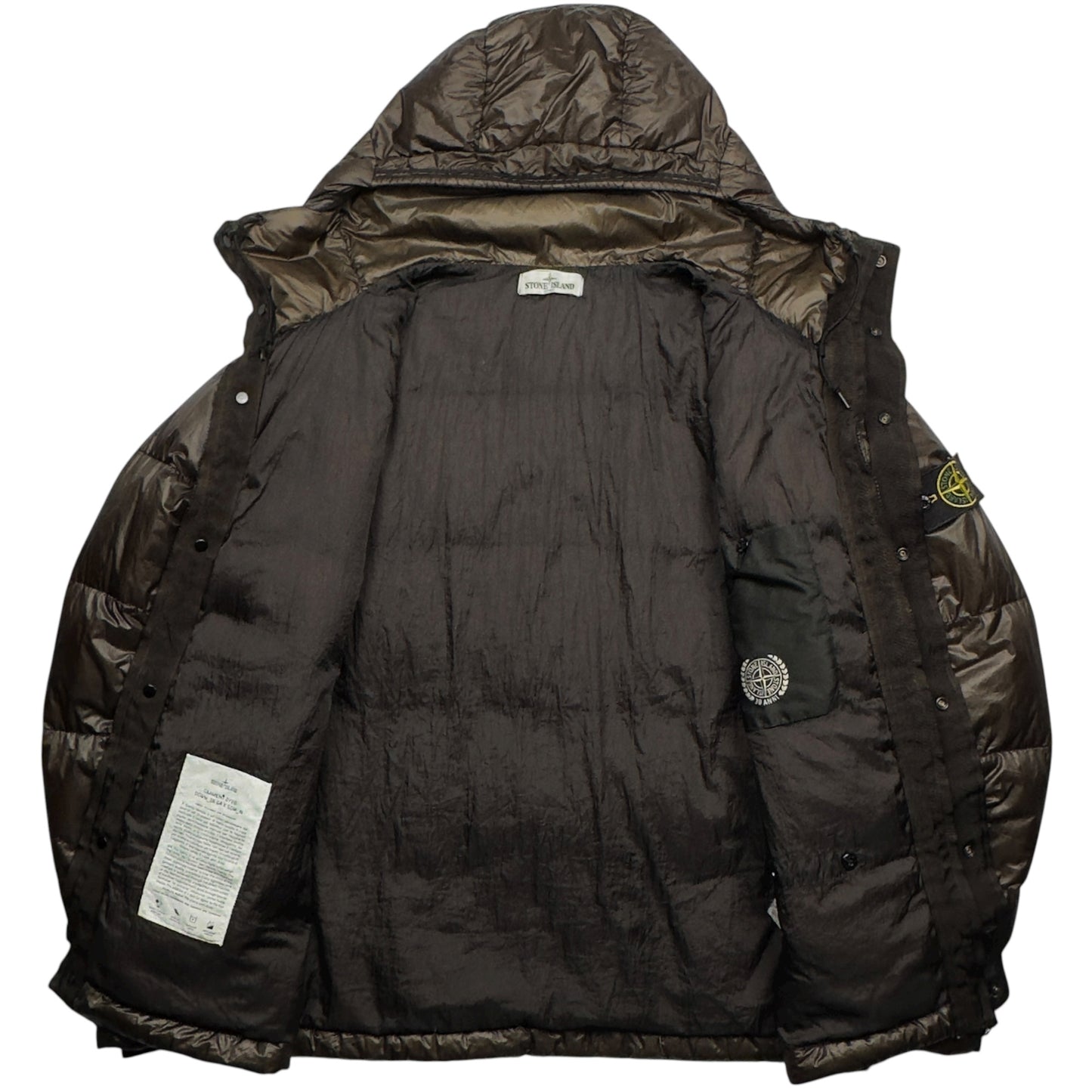 A/W 12 Stone Island Down_26 GR X SQM_N Down Puffer Jacket - Brown