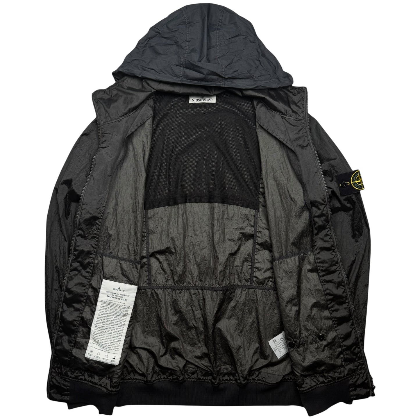 S/S 23 Stone Island Nylon Metal Watro ECONYL Jacket - Charcoal