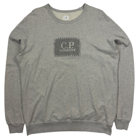 C.P. Company Big Stitch Logo Lightweight Sweat - Grey