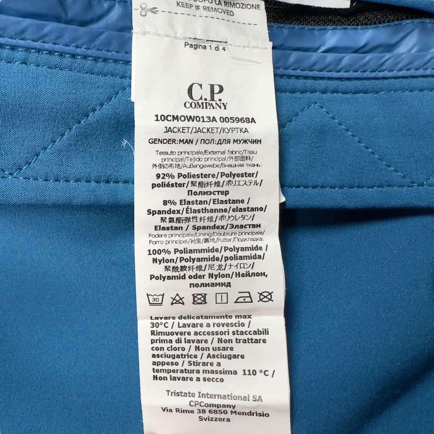 C.P. Company Soft Shell Goggle Jacket - Blue