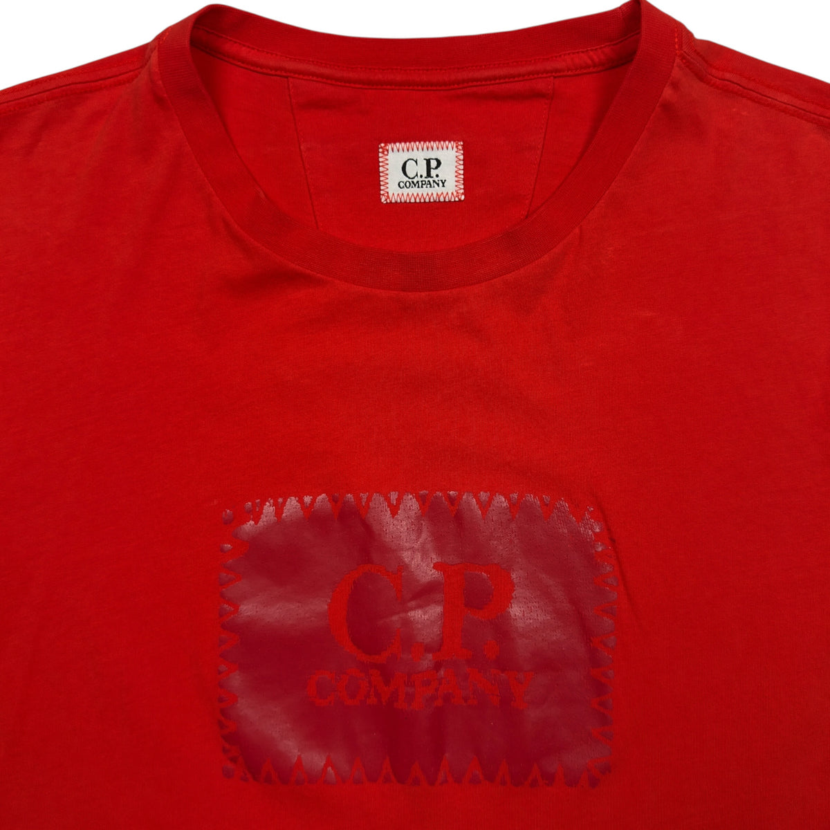 C.P. Company Big Stitch Logo T-Shirt - Red