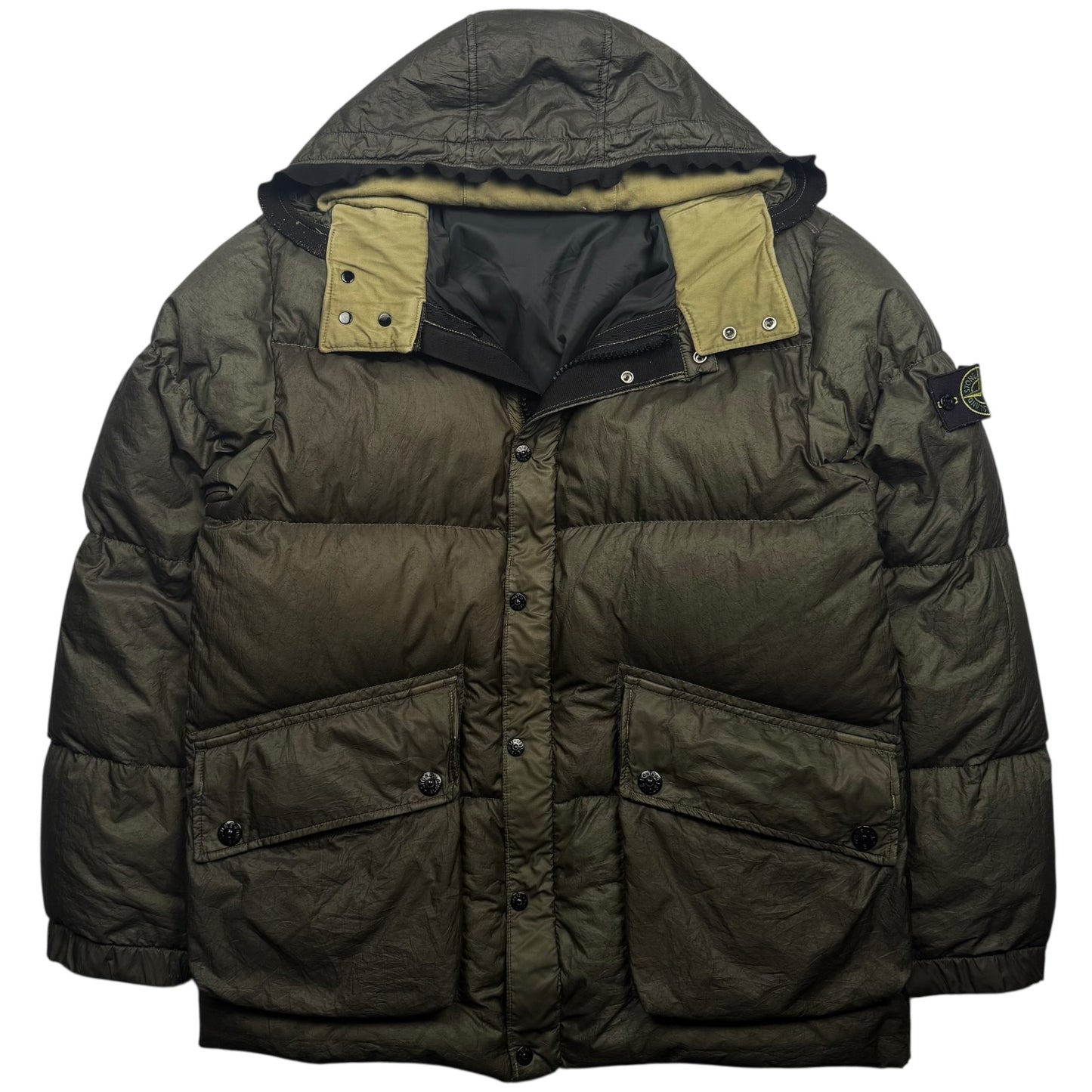A/W 04 Stone Island Nylon Down Parka - Dark Green