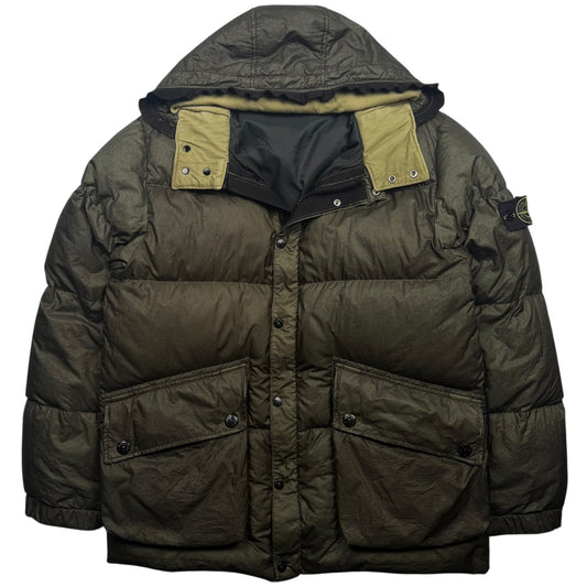 A/W 04 Stone Island Nylon Down Parka - Dark Green