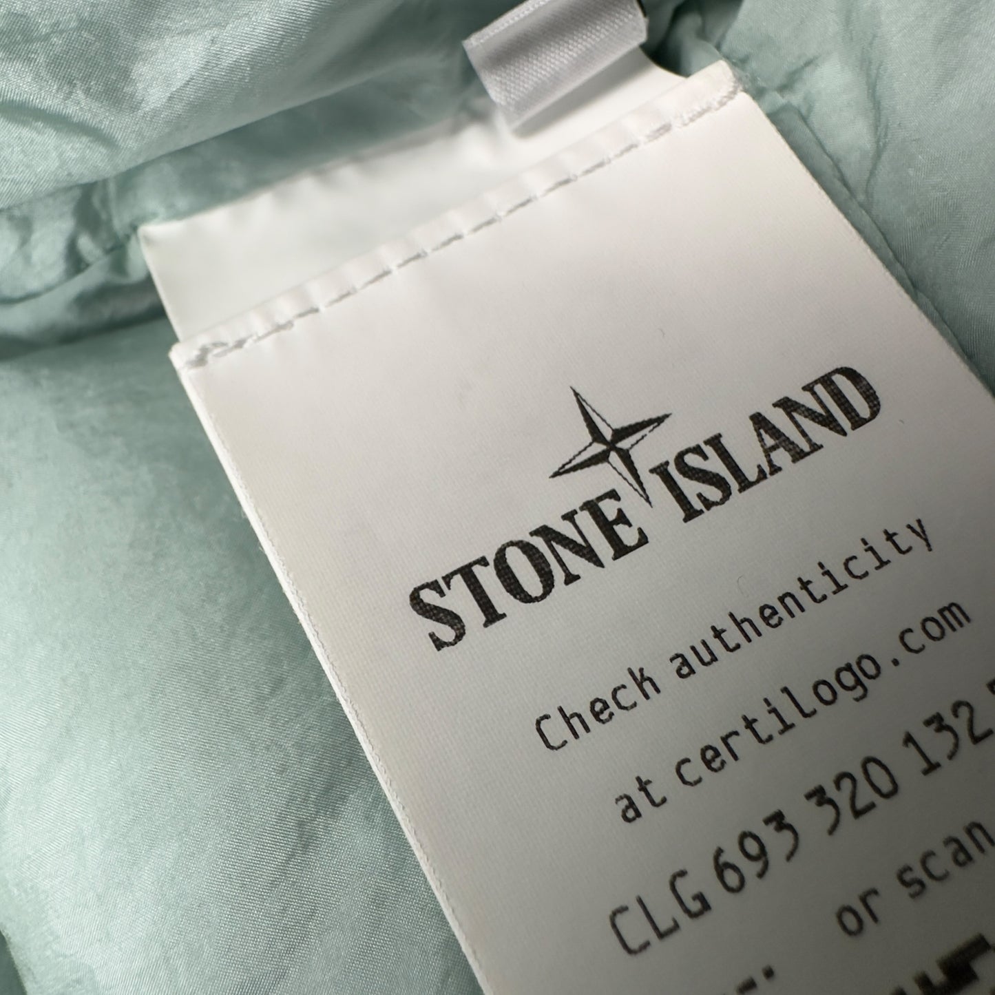 S/S 23 Stone Island Loom Woven Chambers R-Nylon Down TC Puffer Jacket - Light Aqua Green (Copy)