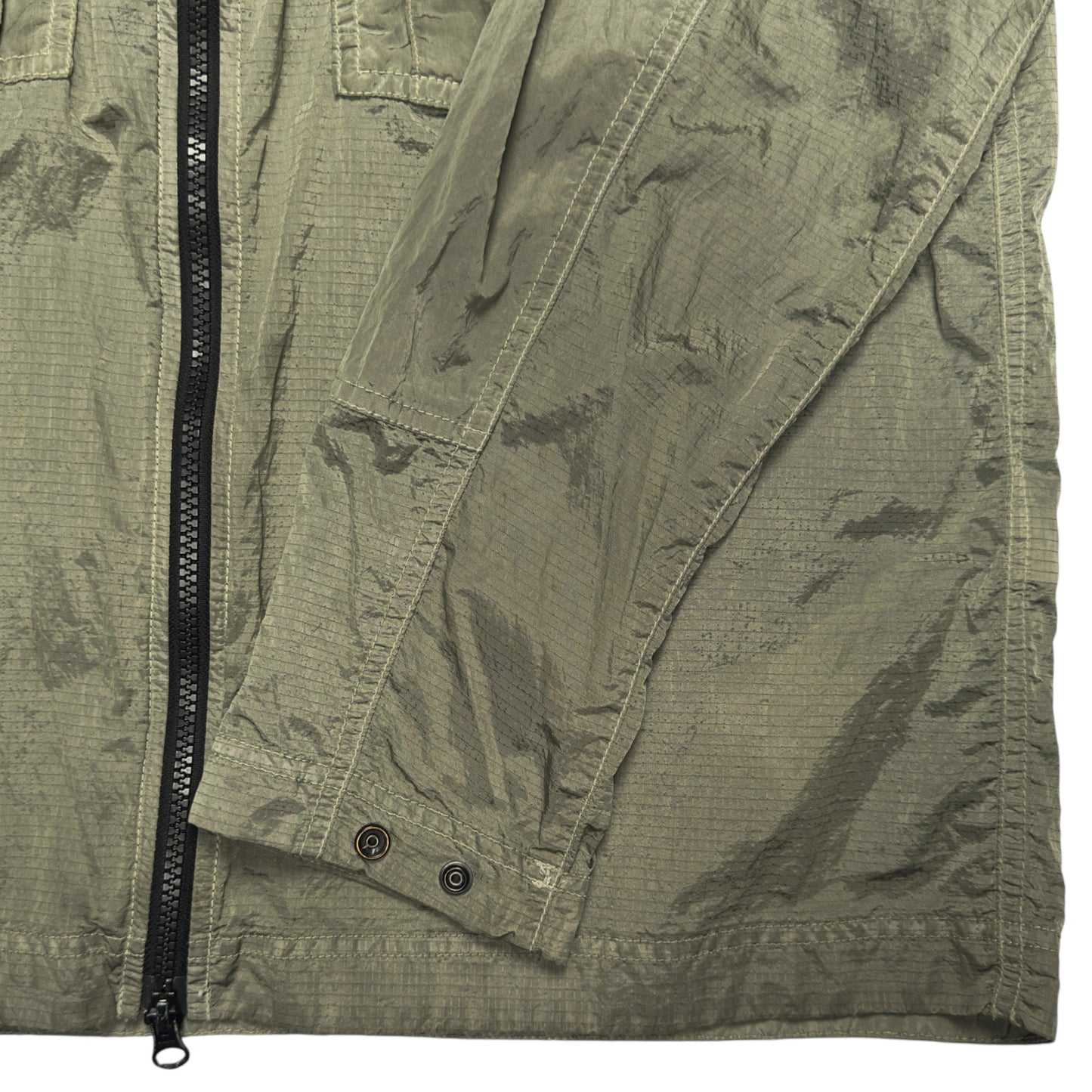 S/S 19 Stone Island Nylon Metal Ripstop Overshirt - Green