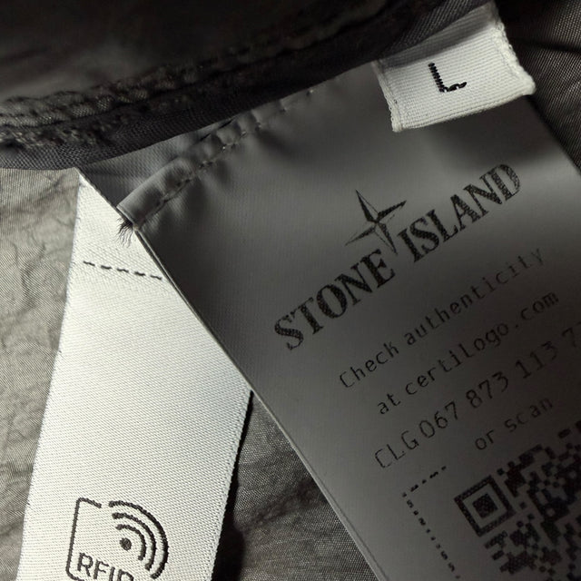 S/S 23 Stone Island Nylon Metal Watro ECONYL Jacket - Charcoal