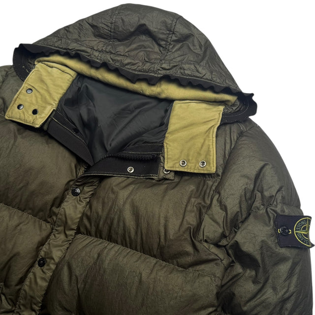 A/W 04 Stone Island Nylon Down Parka - Dark Green