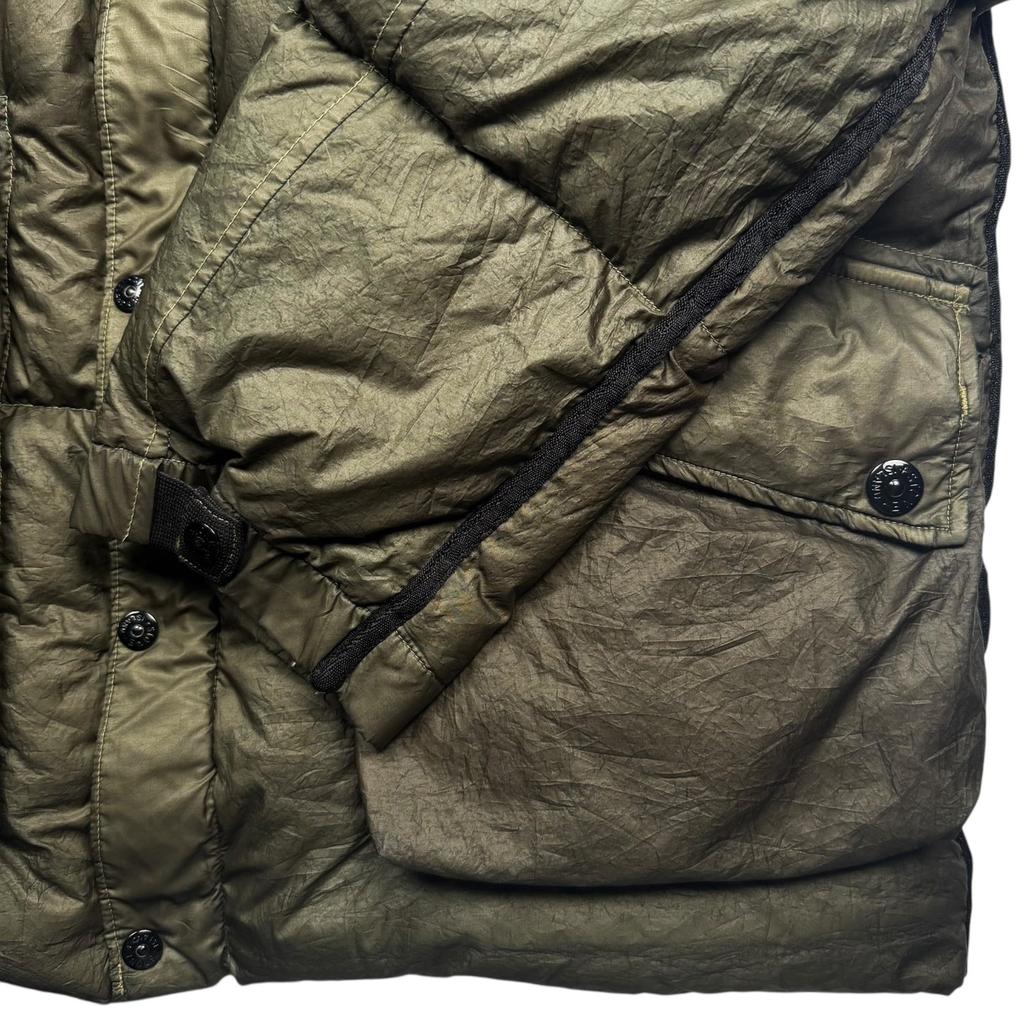 A/W 04 Stone Island Nylon Down Parka - Dark Green