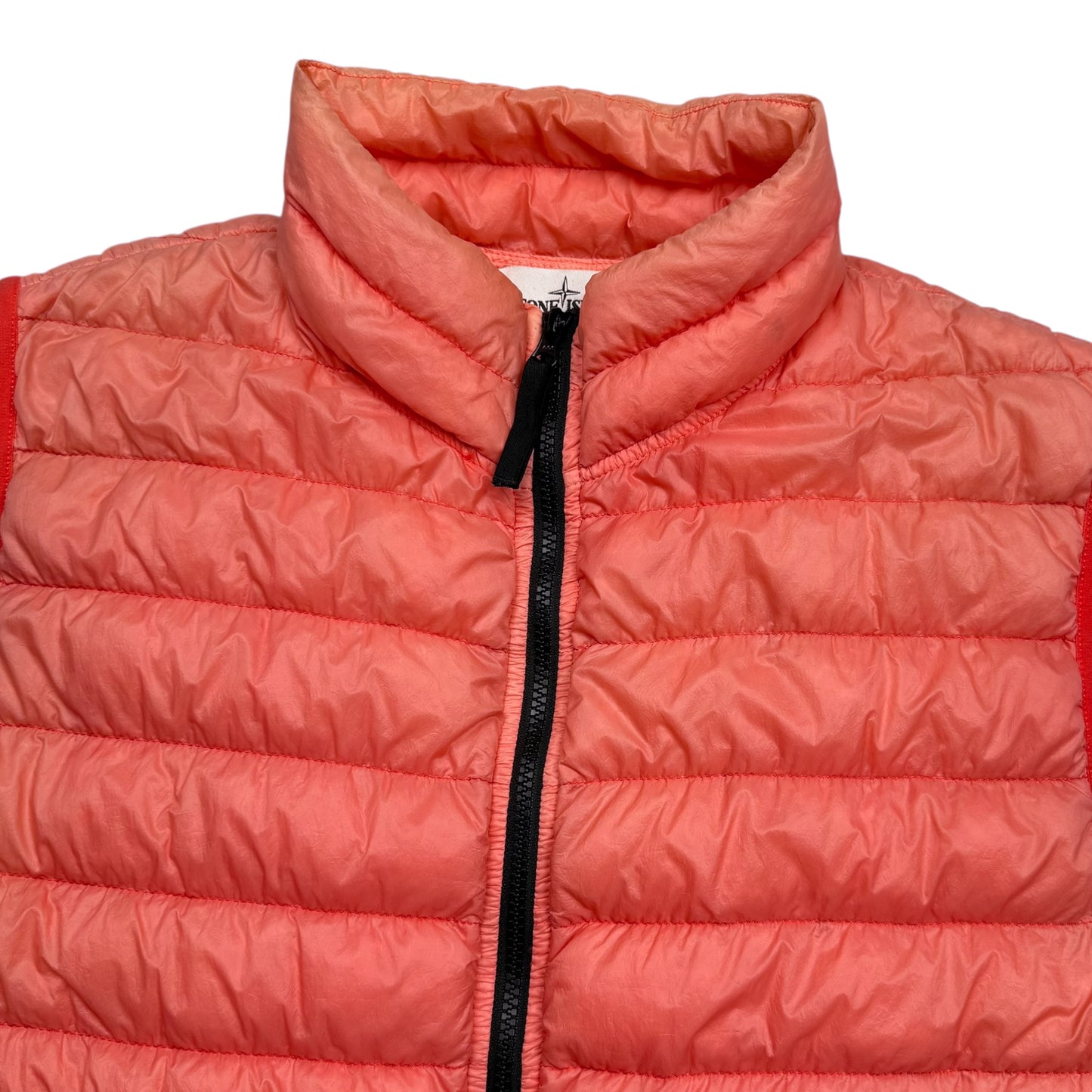 S/S 17 Stone Island Micro Yarn Down Puffer Gilet - Salmon