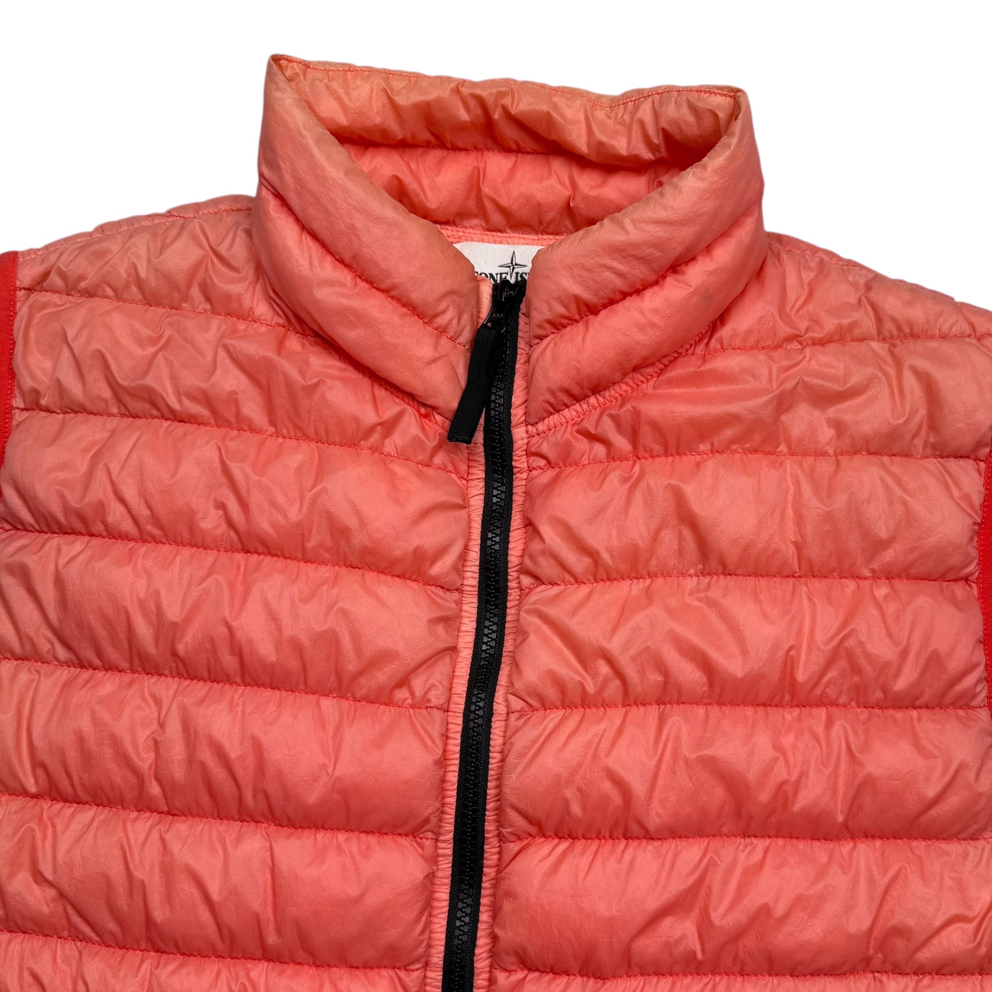 S/S 17 Stone Island Micro Yarn Down Puffer Gilet - Salmon