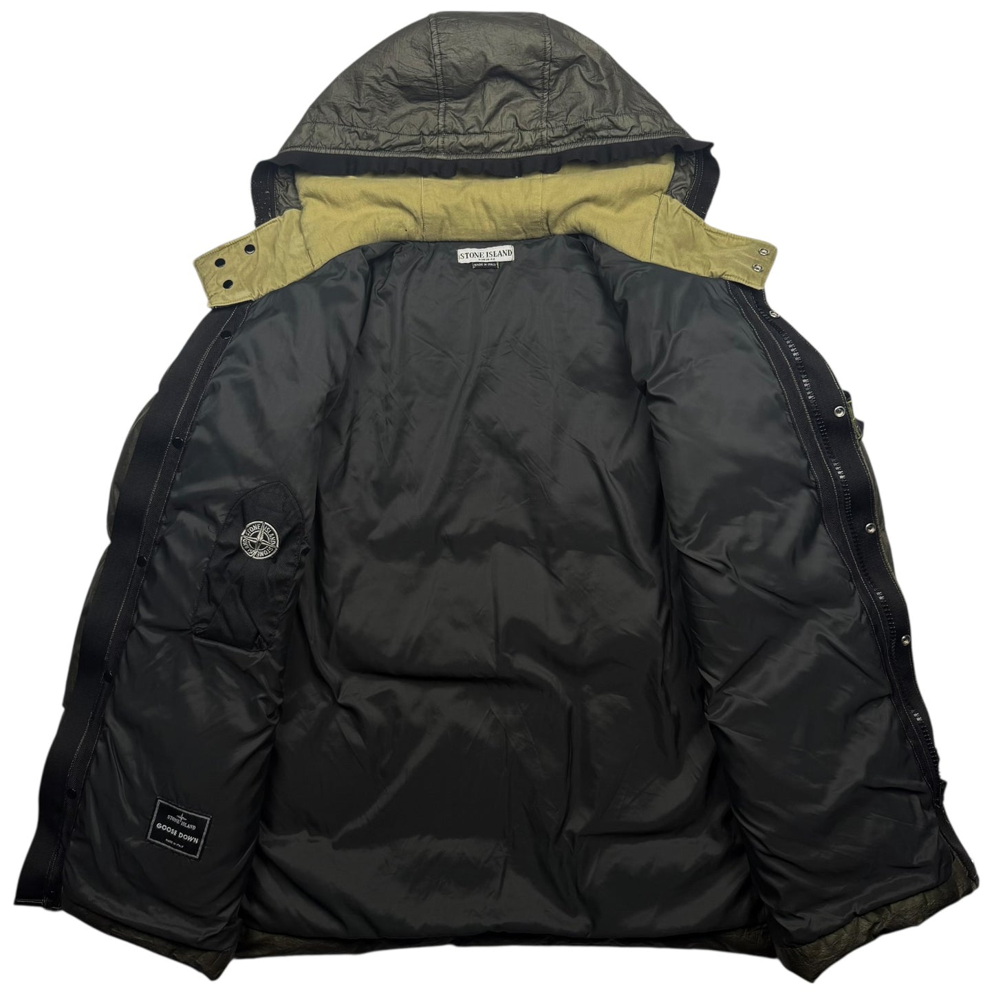 A/W 04 Stone Island Nylon Down Parka - Dark Green