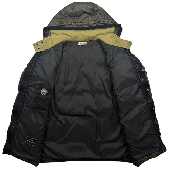 A/W 04 Stone Island Nylon Down Parka - Dark Green