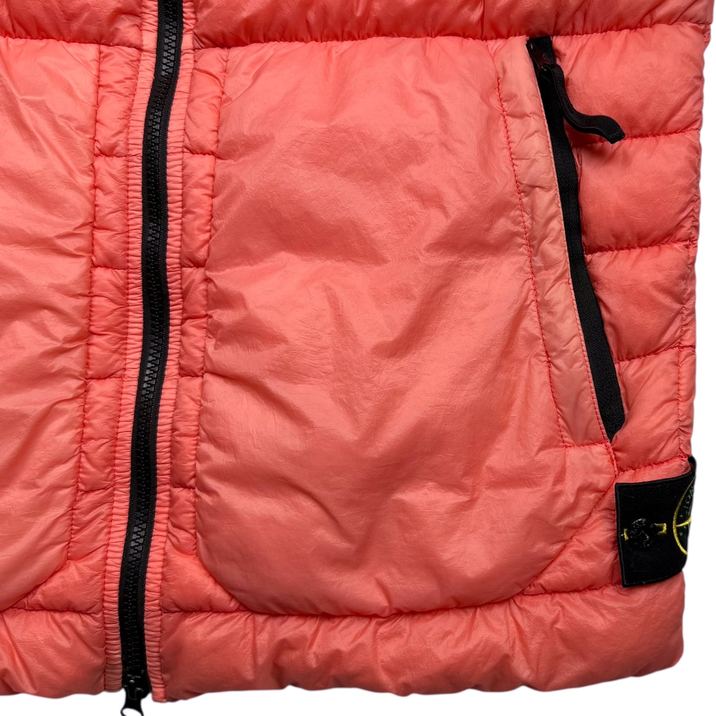 S/S 17 Stone Island Micro Yarn Down Puffer Gilet - Salmon
