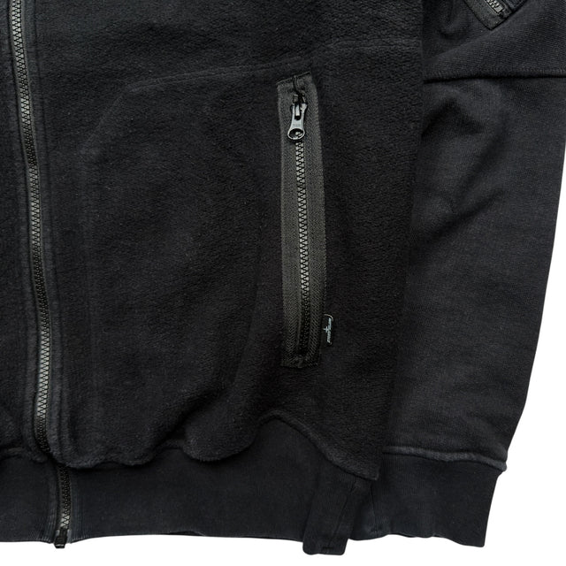A/W 19 Stone Island Shadow Project Fleece Bomber Jacket - Black