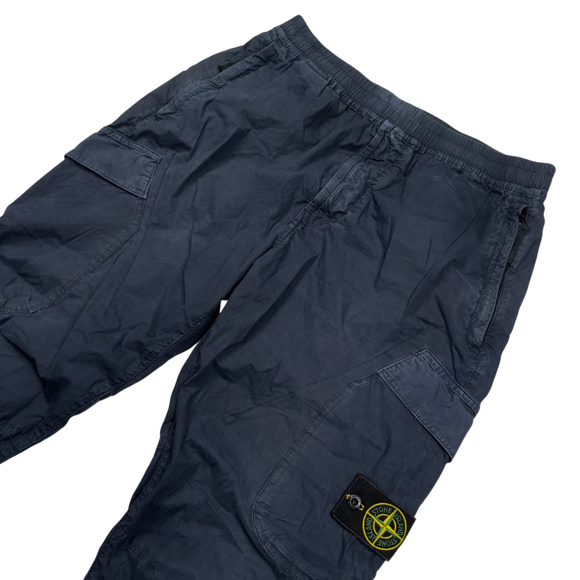 S/S 19 Stone Island Stretch Cotton Cargo Trousers 34 RE-T