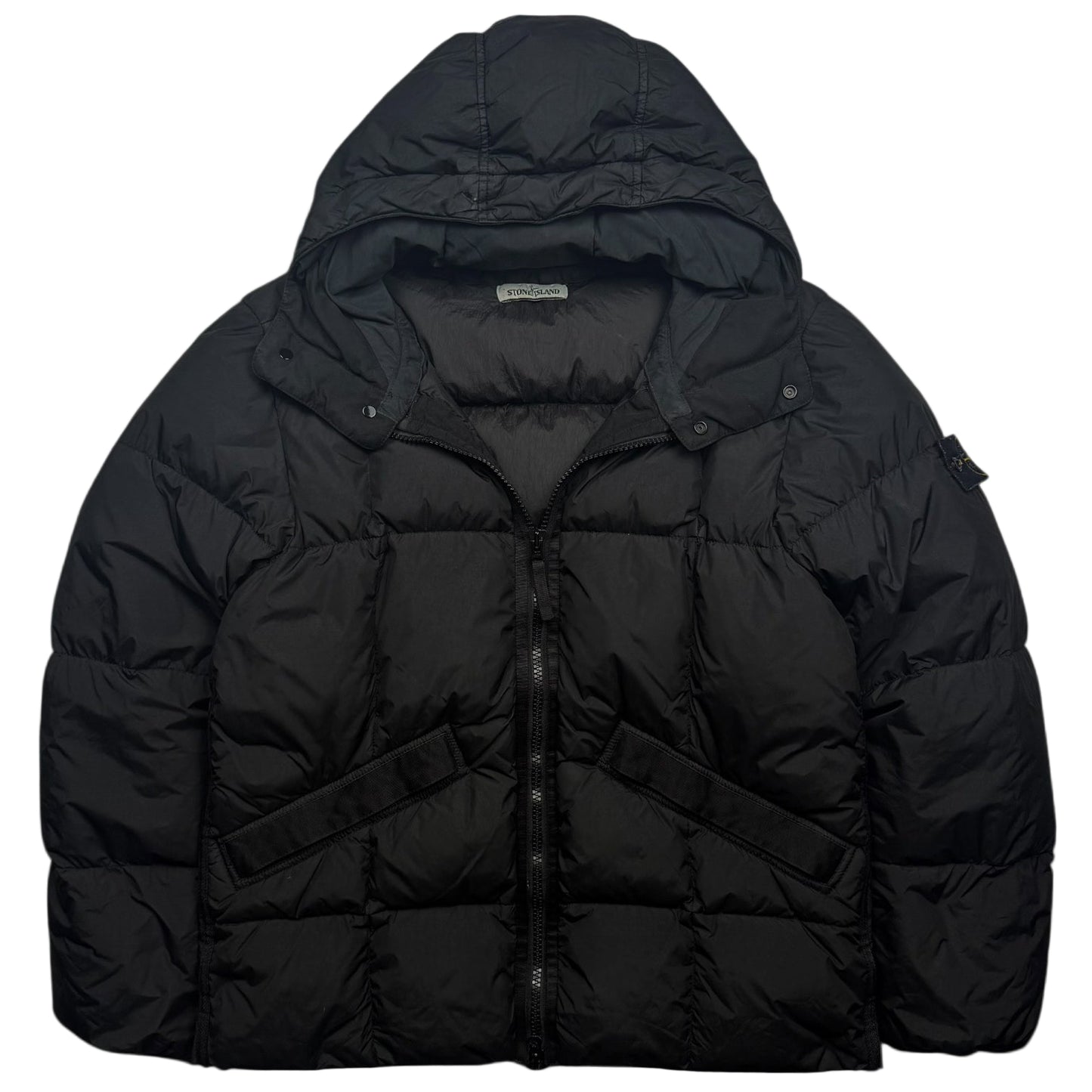 A/W 19 Stone Island Crinkle Reps NY Down Puffer Jacket - Black