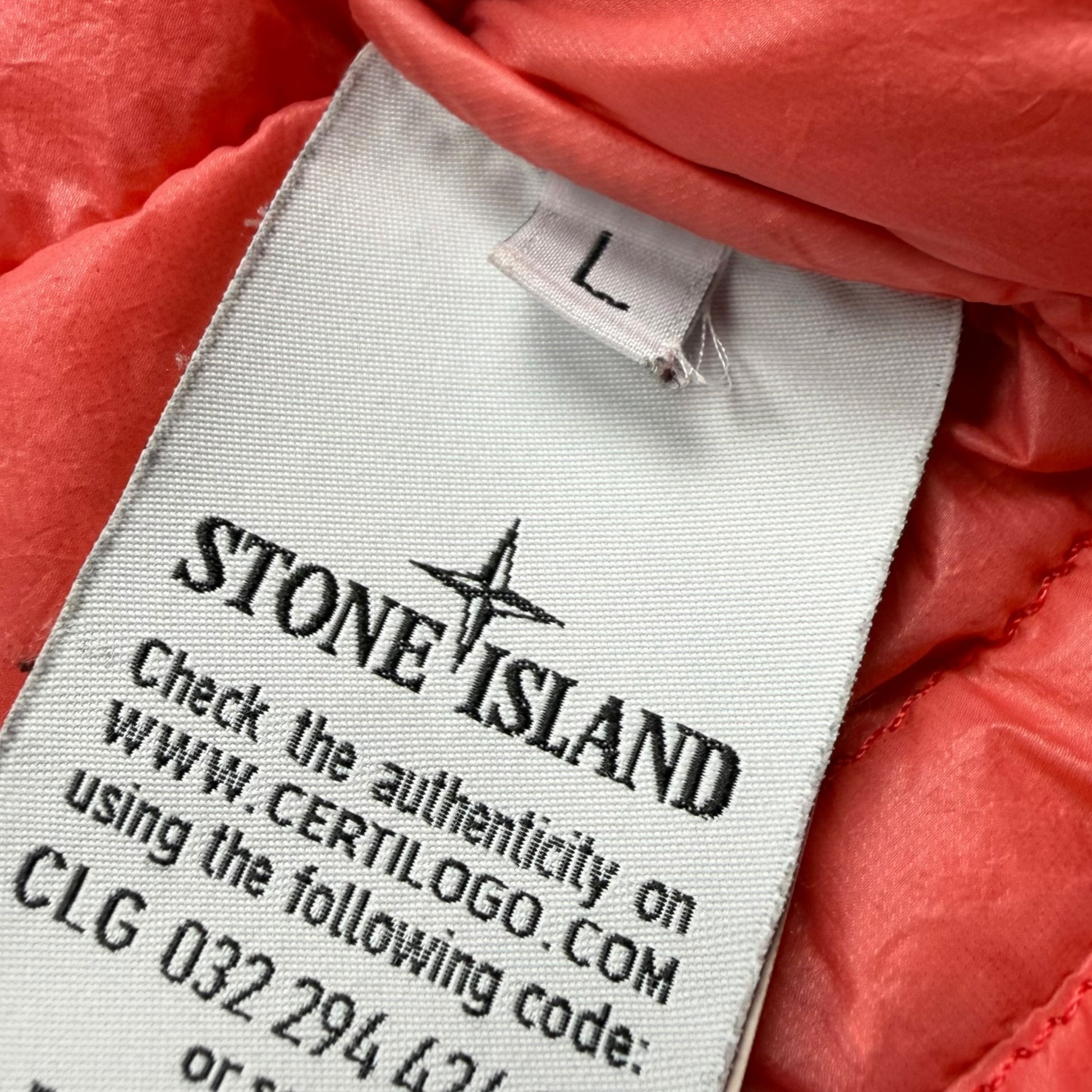 S/S 17 Stone Island Micro Yarn Down Puffer Gilet - Salmon