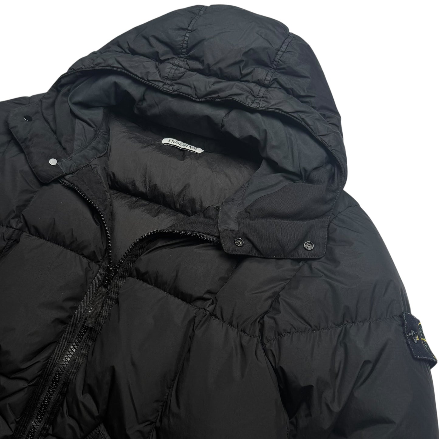 A/W 19 Stone Island Crinkle Reps NY Down Puffer Jacket - Black