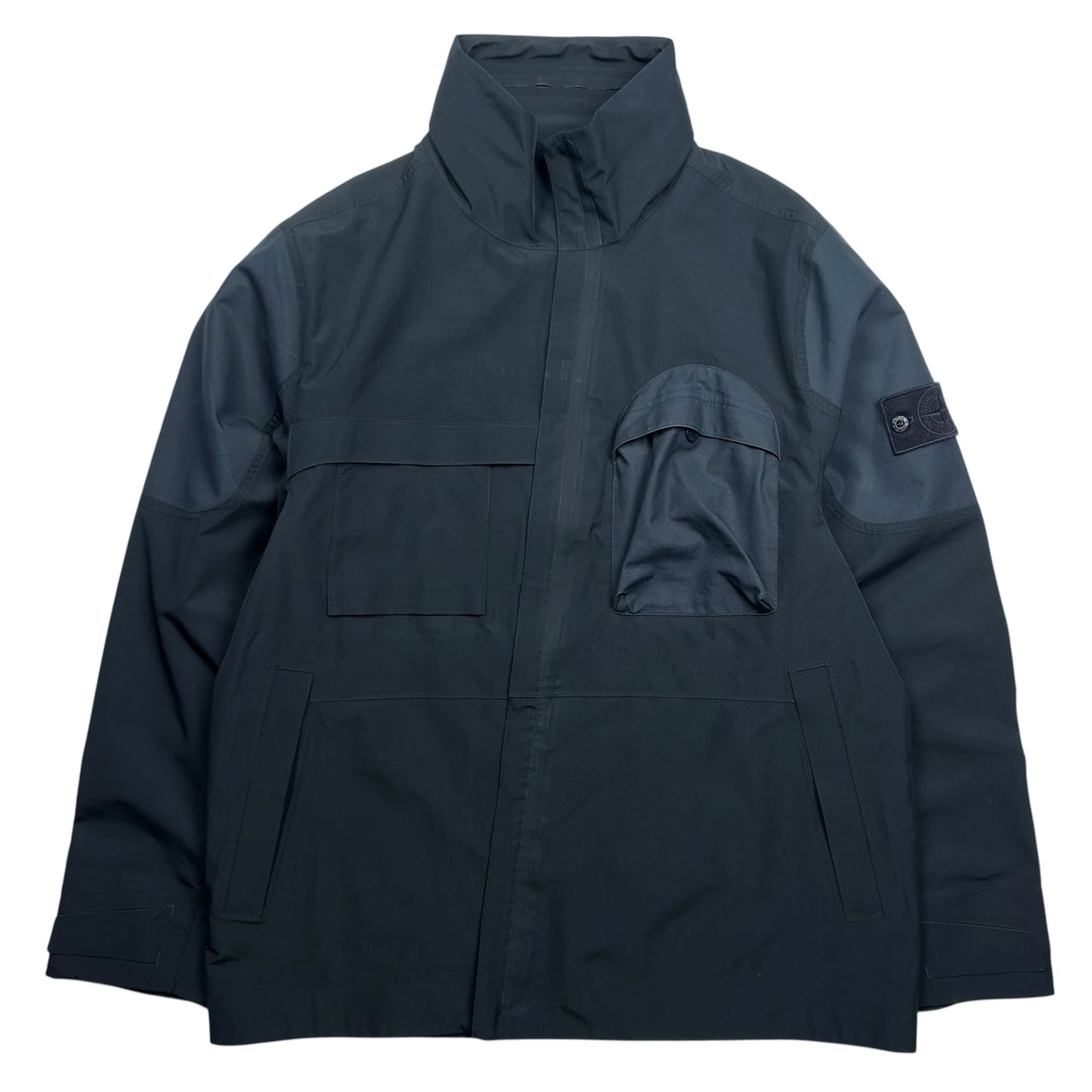 S/S 18 Stone Island Tank Shield Ghost Piece Jacket - Navy