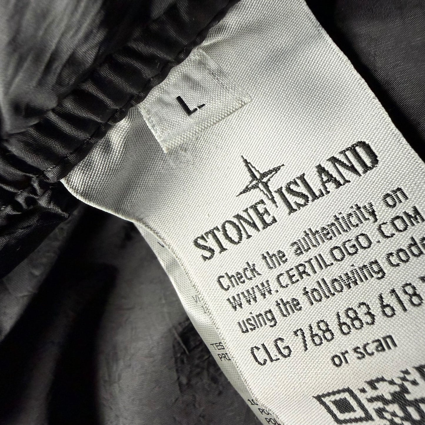 A/W 19 Stone Island Crinkle Reps NY Down Puffer Jacket - Black