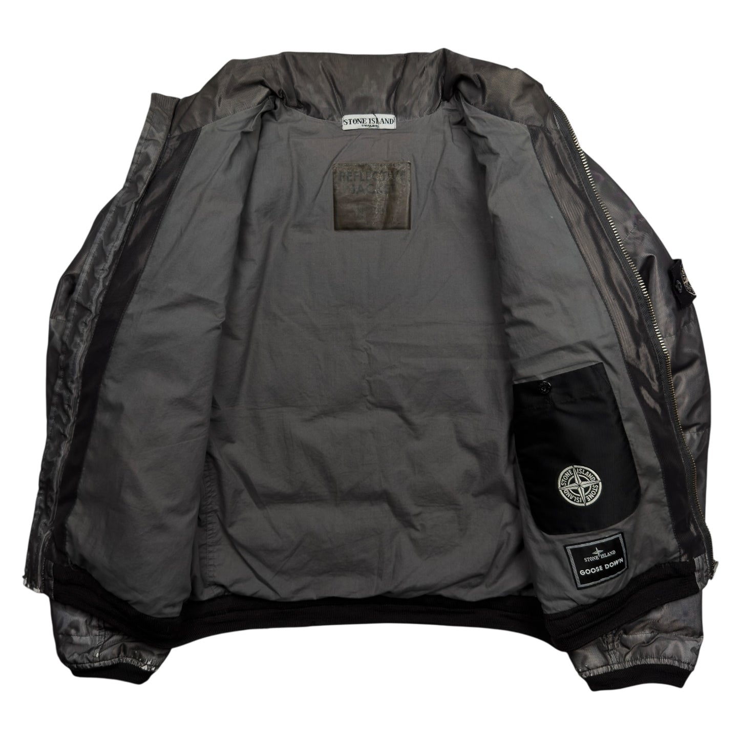 A/W 07 Stone Island Mesh Reflective Light Down Special Process Jacket