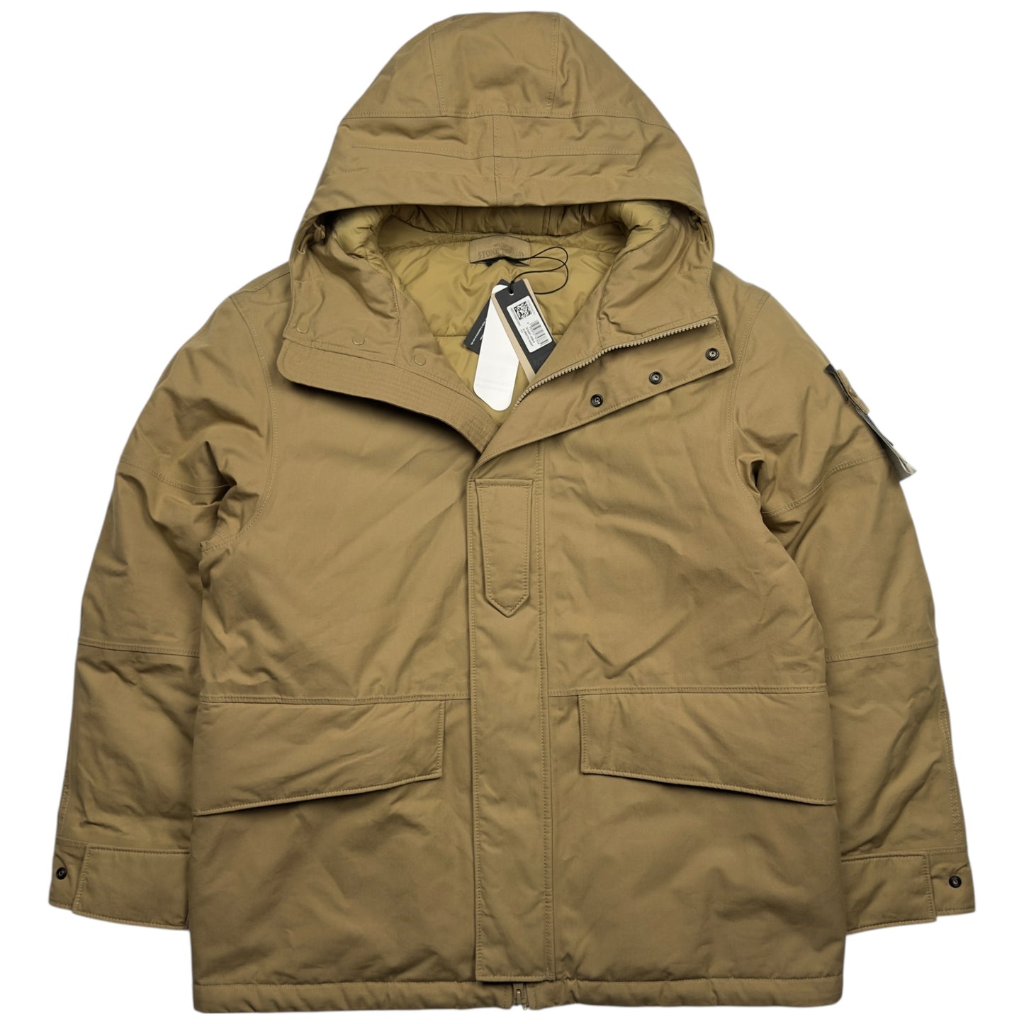 A/W 23 Stone Island O-Ventile Ghost Primaloft Parka Jacket - Tan
