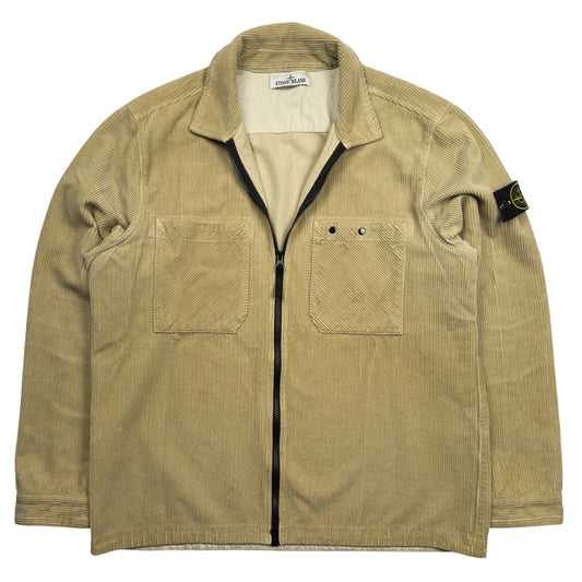 A/W 24 Stone Island Corduroy Overshirt - Beige